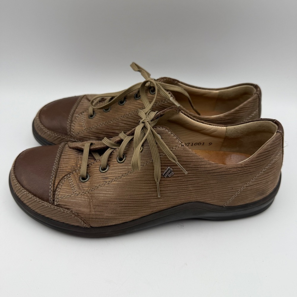 Finn Comfort Soho Shoes Leather Lace Casual Walking Shoes Brown EU 38 US‎ 7.5-8